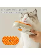 3-az-1-ben Macska Gőzkefe - Gyengéd Ápolás és Szőrtelenítő Fésű Macskáknak