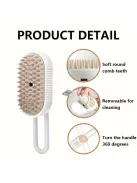 3-az-1-ben Macska Gőzkefe - Gyengéd Ápolás és Szőrtelenítő Fésű Macskáknak