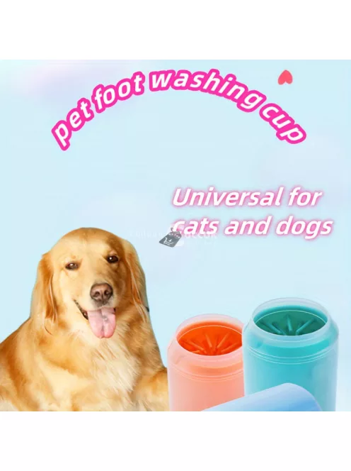 Könnyen Tisztítható Szilikon mancs-mosó Pohár Macskáknak és Kutyáknak