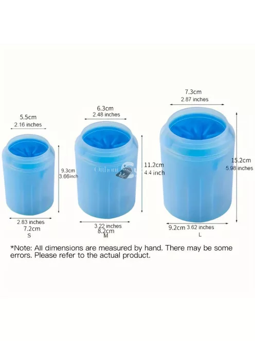 Könnyen Tisztítható Szilikon mancs-mosó Pohár Macskáknak és Kutyáknak