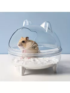   Nagy És Átlátszó Akril Homokos Fürdőtartály És Hörcsög fürdő