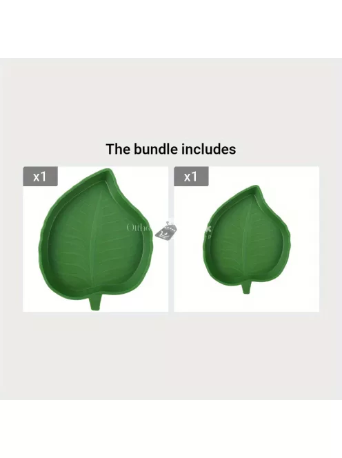 2db műanyag levél formájú etető