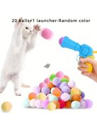 21 darabos interaktív labdakilövő macskajáték