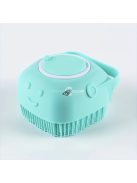 Szilikon háziállat-ápoló kefe masszázs golyókkal - 2 az 1-ben fürdő- és masszázseszköz kutyáknak és macskáknak