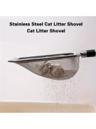 rozsdamentes acél macskaalom lapát