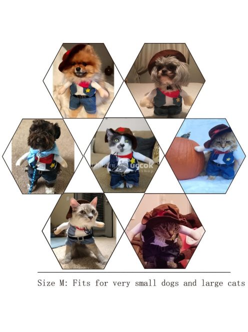 Vicces kisállat farmer öltöny - Aranyos macska farmer jelmez