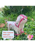 Átlátszó, Kapucnis, Műanyag Esőkabát