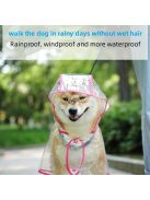 Átlátszó, Kapucnis, Műanyag Esőkabát