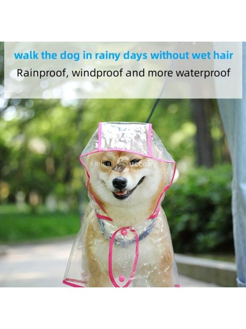 Átlátszó, Kapucnis, Műanyag Esőkabát