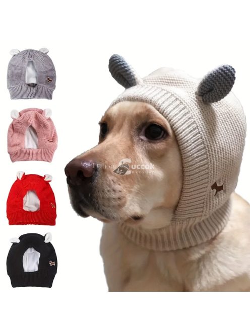 Kutya Fülvédő - Kötött Sapka