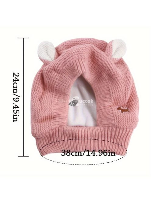 Kutya Fülvédő - Kötött Sapka