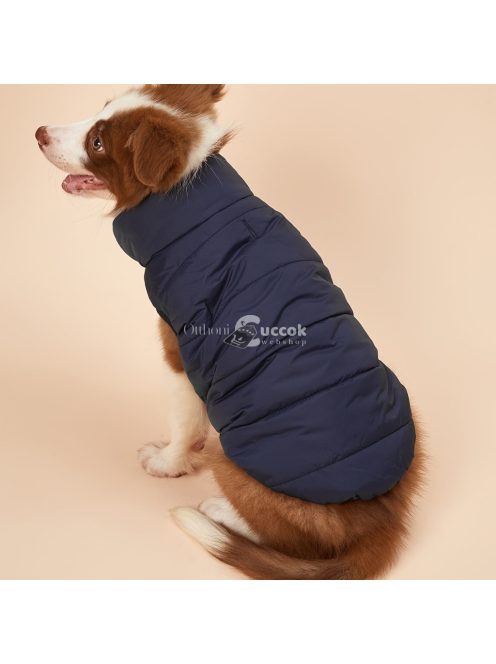 1 db egyszínű vastagított téli kabát kutyáknak