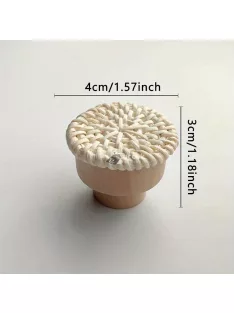 Stílusos Rattan Fonott Fa Fogantyú