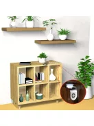 10 darabos fém polctartó konzol tapadókoronggal üveg- és fa polcokhoz