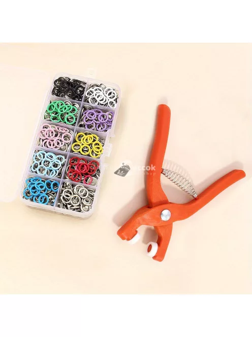 50db színes pattintógomb készlet