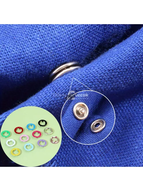 50db színes pattintógomb készlet