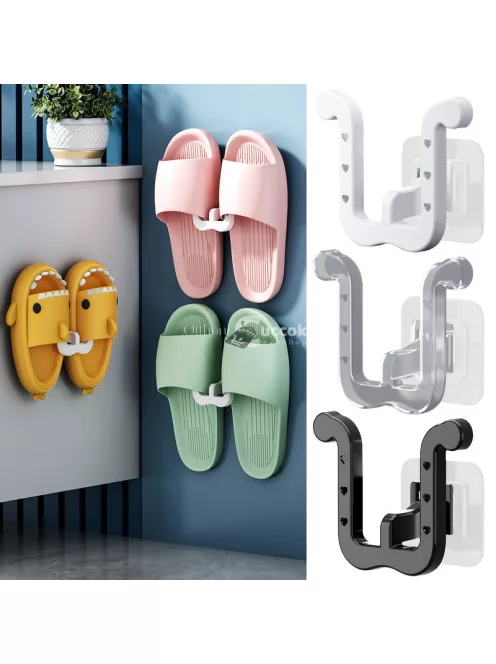 3db falra szerelhető papucstartó