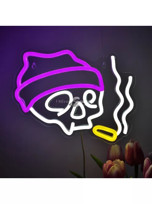 Koponya LED Neon Fali világítás
