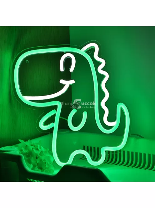 Dinoszaurusz Neon LED Fali Dekoráció