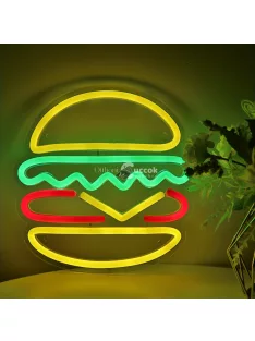 Hamburger LED Neon dekoráció