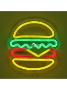 Hamburger LED Neon dekoráció