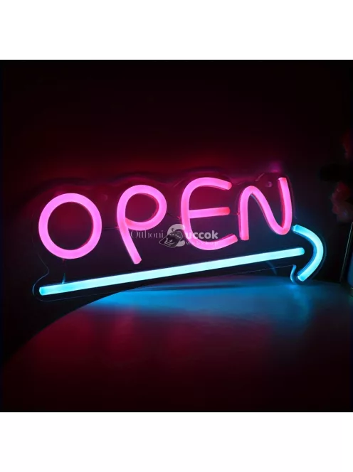 Nyitva LED-es Neonreklám