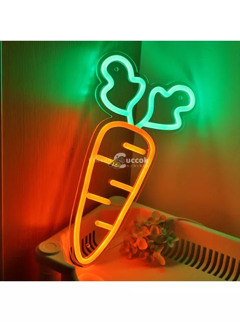 Sárgarépa LED Neon világítás