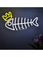 Koronás Hal LED-es Neon Tábla