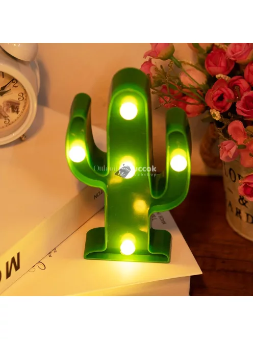 1db kaktusz alakú éjszakai lámpa