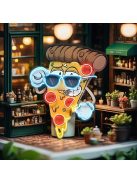 menő pizza neonfelirat