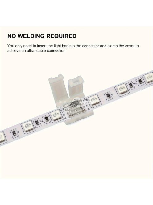 Led szalag csatlakozó 4-tűs RGB LED-hez