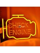 3D Ívelt 'CHECK ENGINE' LED Neon Tábla