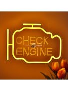 3D Ívelt 'CHECK ENGINE' LED Neon Tábla