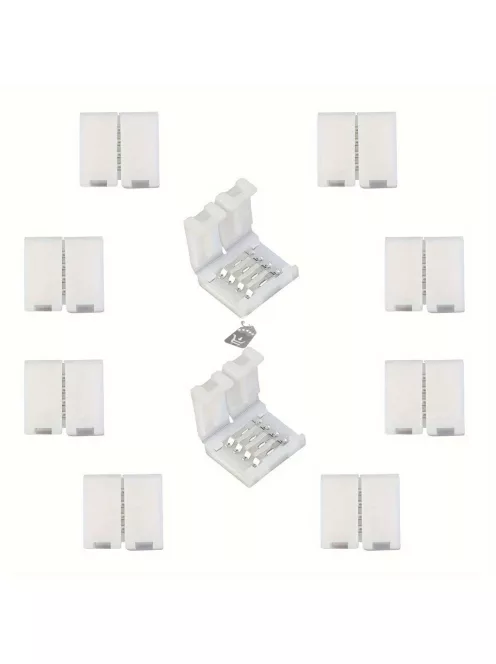 10db LED Fénycsík Csatlakozó