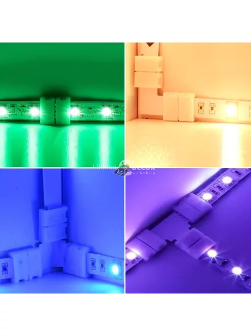 10db LED Fénycsík Csatlakozó