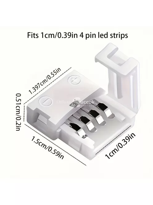 10db LED Fénycsík Csatlakozó