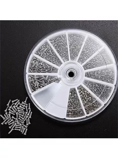 600 db rozsdamentes acél kis csavar csavarhúzókkal