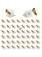 50db Bútorjavító Ék - 90° Szögű Tartó csavarokkal