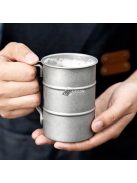 Rozsdamentes acélból készült, kültéri kempingcsésze