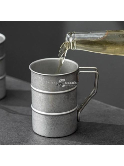 Rozsdamentes acélból készült, kültéri kempingcsésze