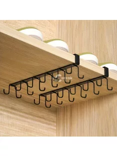 1 db Boho-Chic fém dupla soros ruhaakasztó kampók