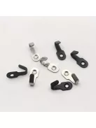 10db Mini rozsdamentes acél kampó
