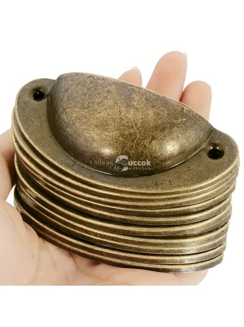 10 darab vintage stílusú fém fiókfogantyú készlet szekrényekhez, komódokhoz