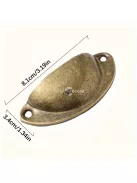 10 darab vintage stílusú fém fiókfogantyú készlet szekrényekhez, komódokhoz