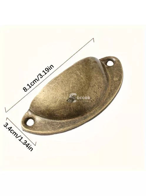 10 darab vintage stílusú fém fiókfogantyú készlet szekrényekhez, komódokhoz