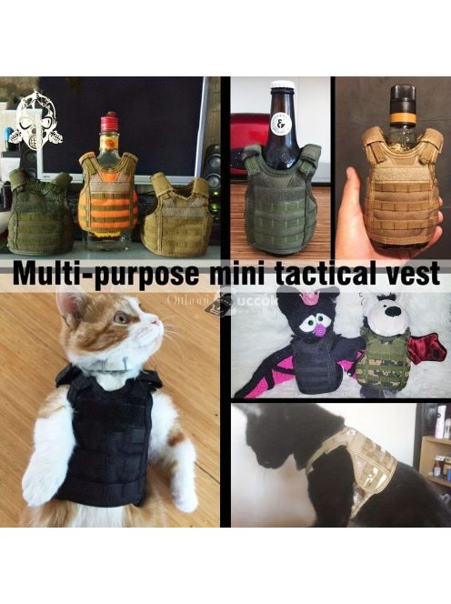 3 részes taktikai mini mellény palack szigetelő