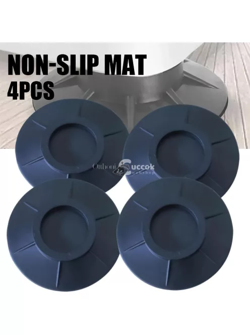 4db Anti-Vibrációs Mosógép Párna - Csúszásmentes, Zajcsökkentő Műanyag