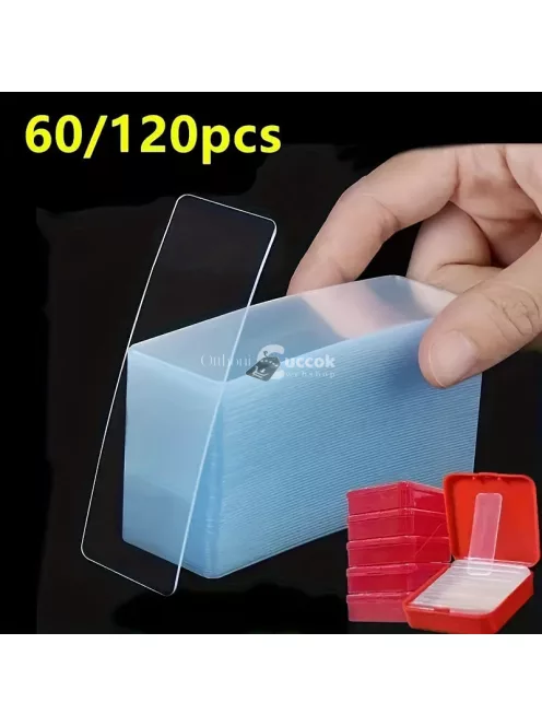60db Átlátszó Szuper Erős Kétoldalas Ragasztós Nanoszalag