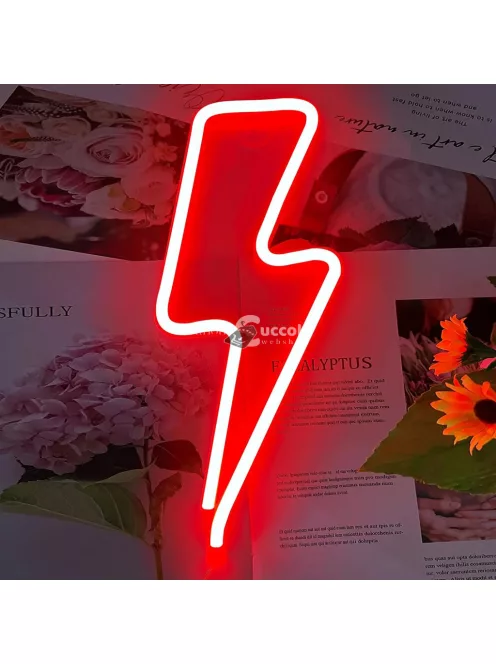 LED Villám fali dísz