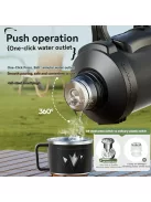 Nagy kapacitású víztároló, kulacs